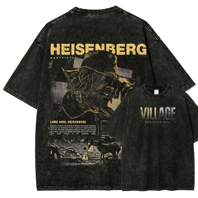 Retro Gaming T Shirt - Game Resident Evil Karl Heisenberg Gedrukt