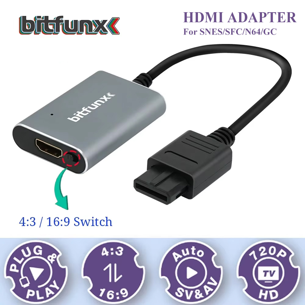 Bitfunx 720P Svideo/AV naar HD - Retro Gaming Kiosk recensie en prijs